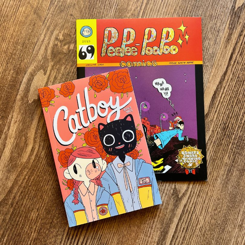CATBOY COMIC OVERLAPPING COVER OF PEE PEE-POO POO VOL. 69