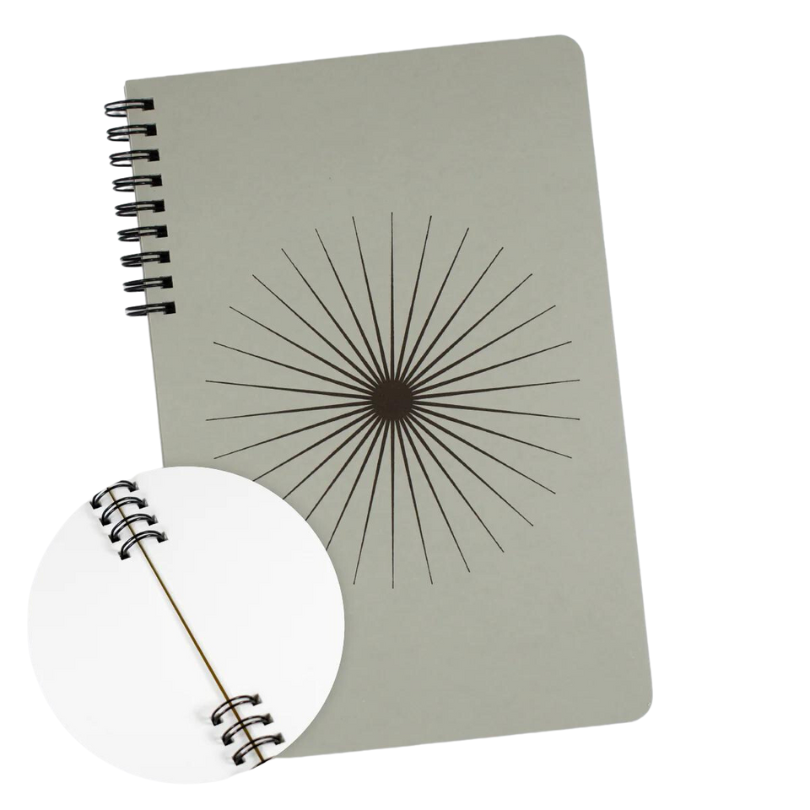Big Burst in Grey | Blank Notebook