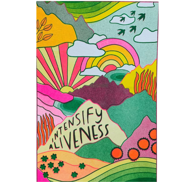Intensify Aliveness | Risograph Print