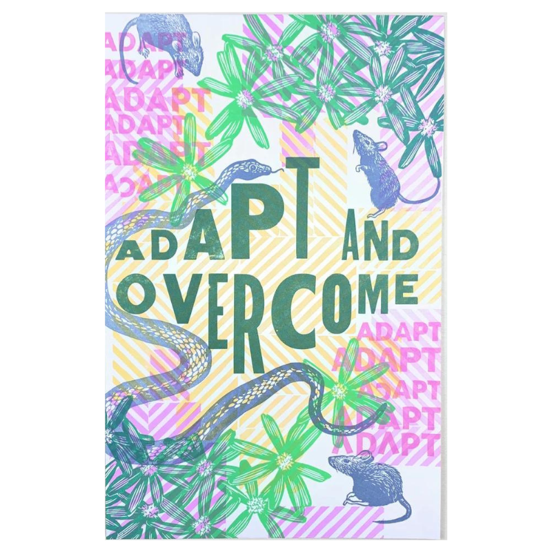 Adapt and Overcome | Relief Print