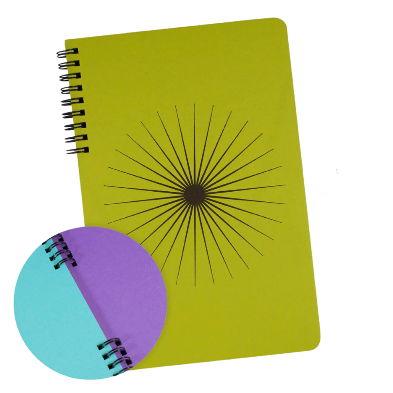 Big Burst in Chartreuse | Blank Multi-Color Notebook