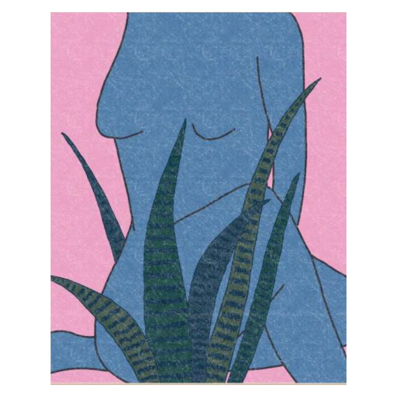 Blue Snake Woman | Art Print
