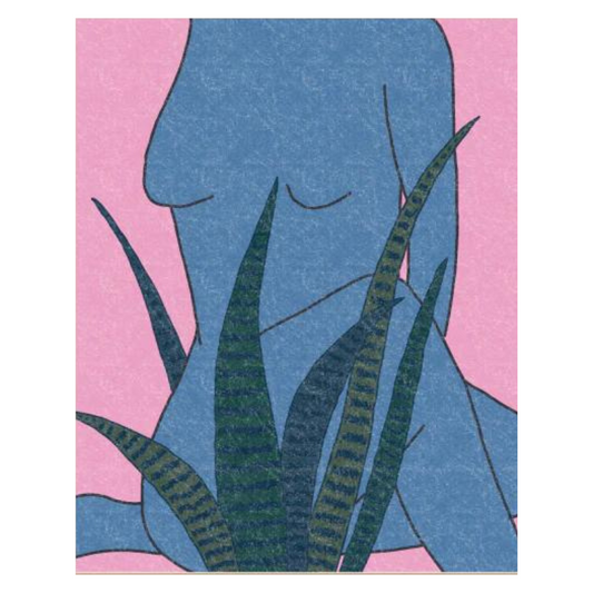 Blue Snake Woman |  Art Print