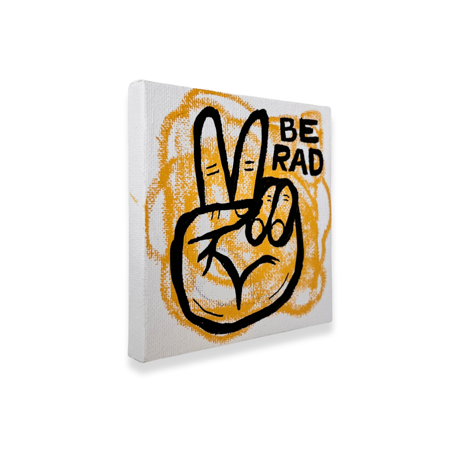 Be Rad | Mixed Media on Mini Canvas