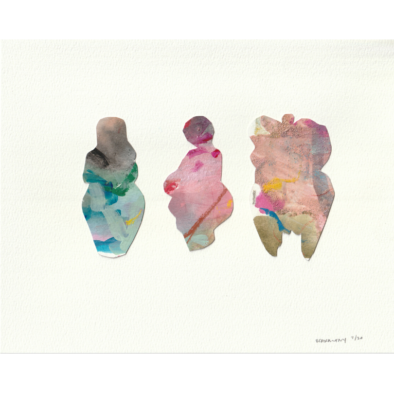 Venus Trio. Glow Series. 7/30 | Original Mixed Media Collage