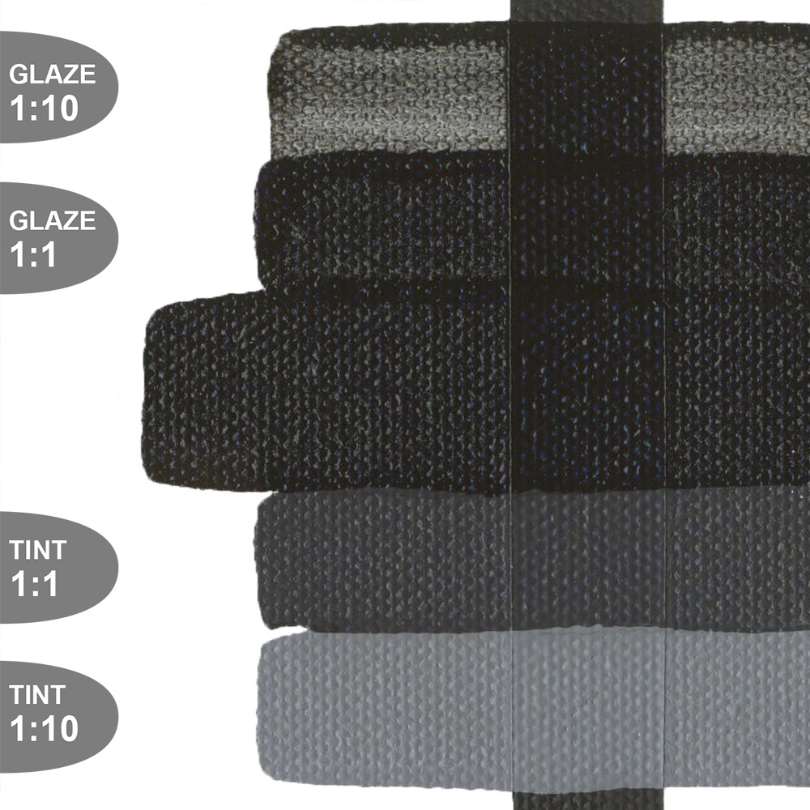Golden Fluid Acrylic Paint - Carbon Black - 1oz.