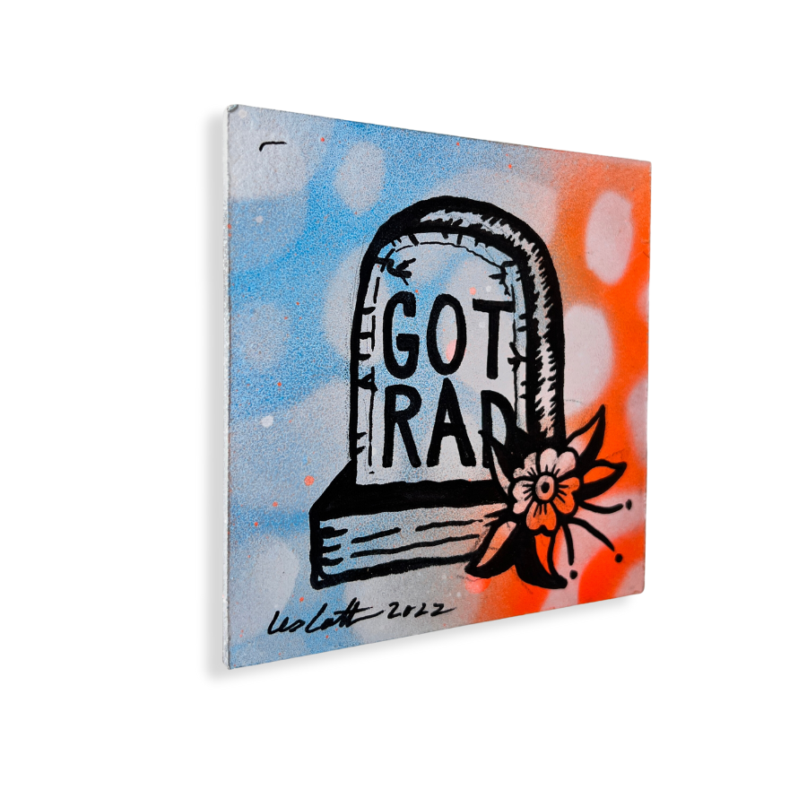 Got Rad | Mixed Media Tile