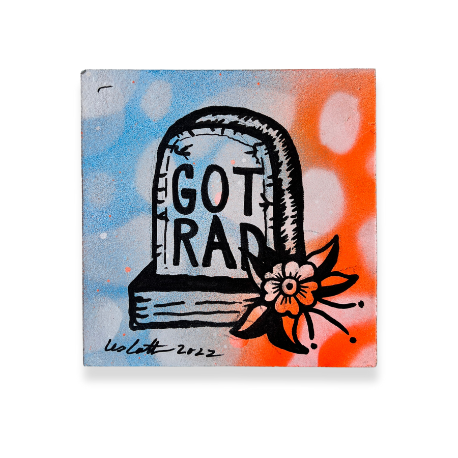 Got Rad | Mixed Media Tile