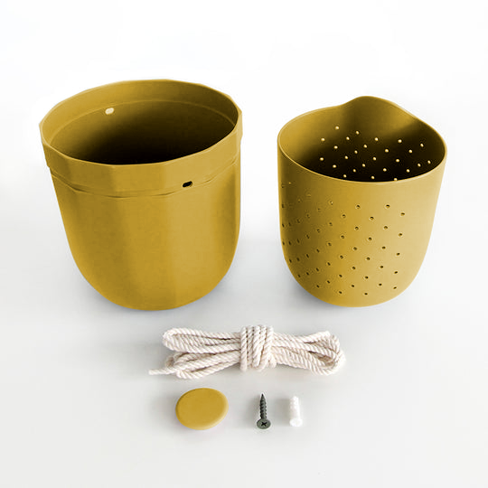 Mustard | Eco Hanging Planter