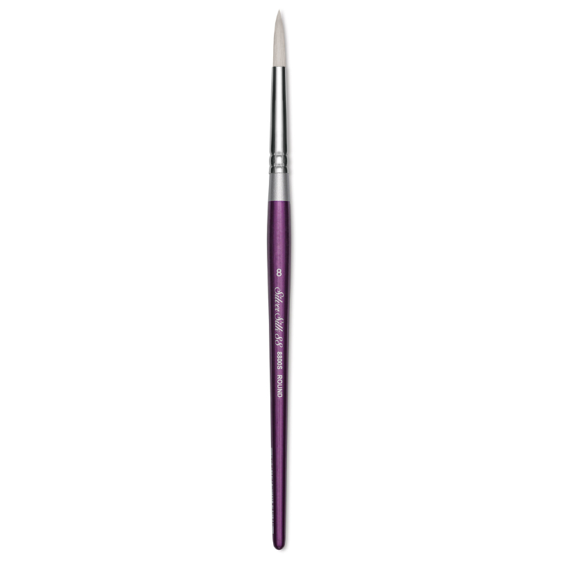 Silver Silk 88 - Round 8 - Wet Media Brush