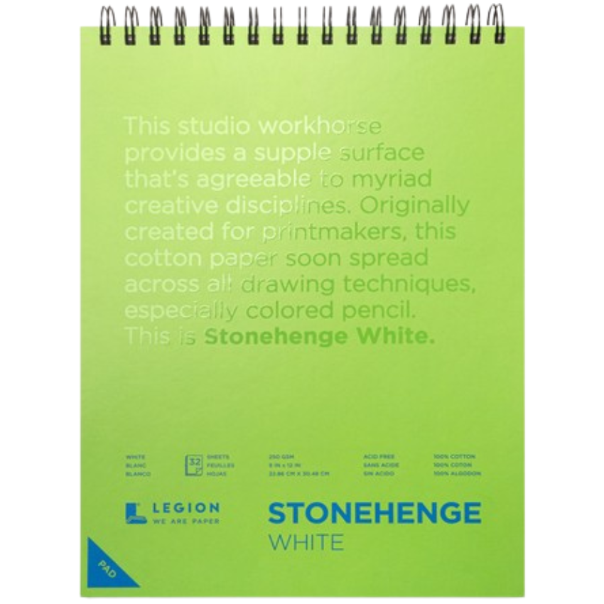 Stonehenge White Wirebound Mixed Media Pad