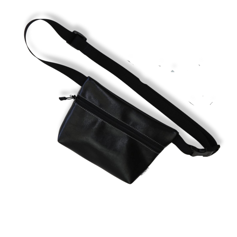 Black Vegan Leather | Fanny Pack
