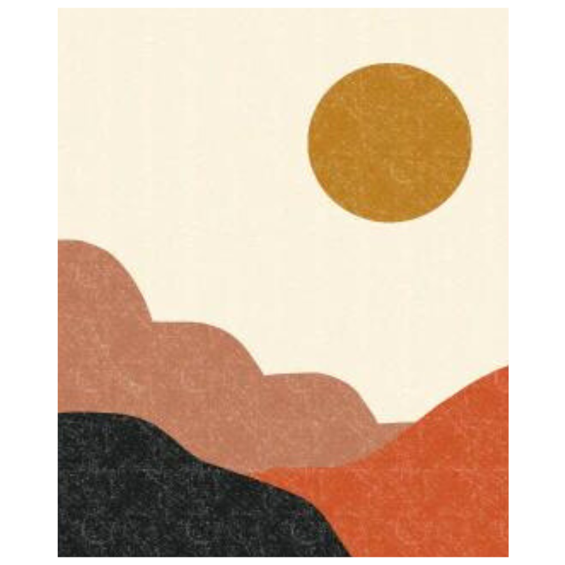 Terracotta Rising Sun | Art Print