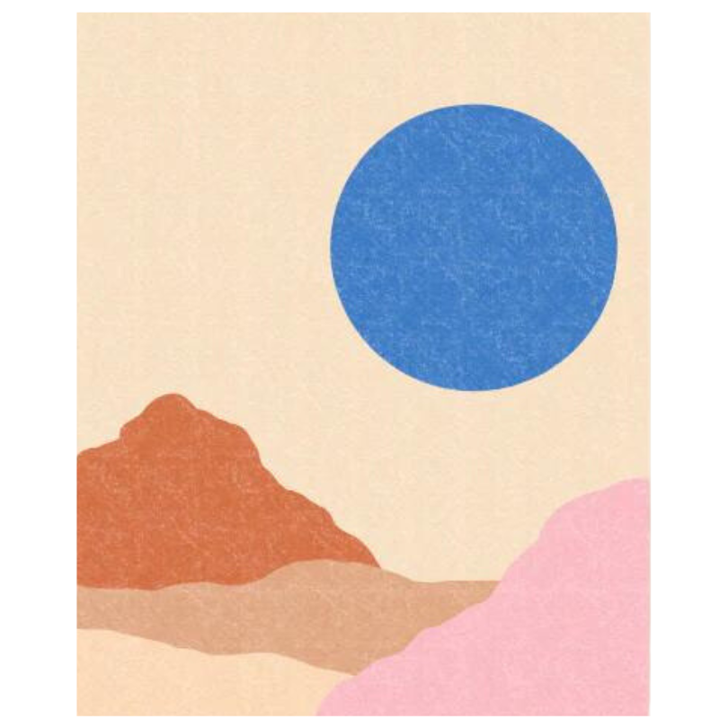 Blue Desert Sun | Art Print