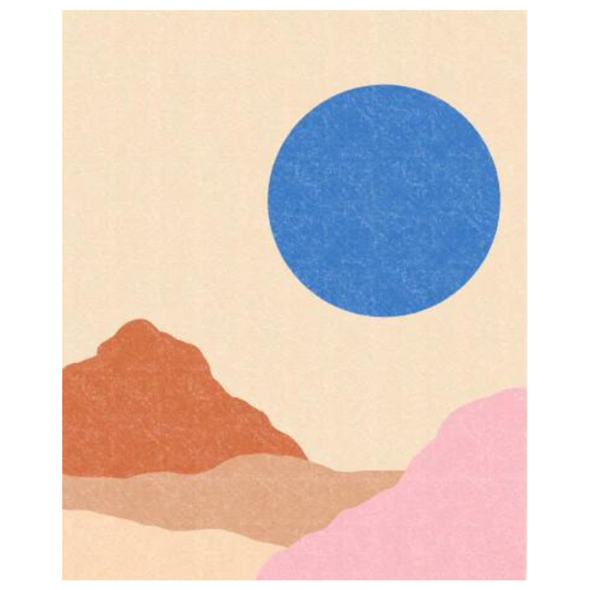 Blue Desert Sun | Art Print