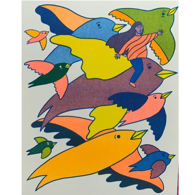 Volamos | Risograph Print