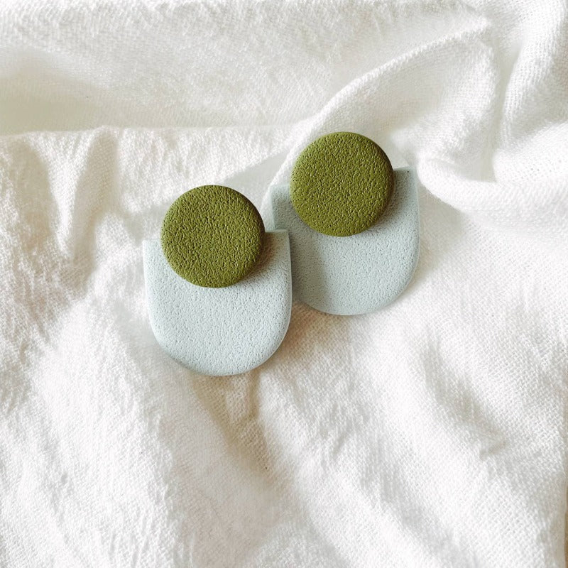 Etta in Blue | Polymer Clay Earrings