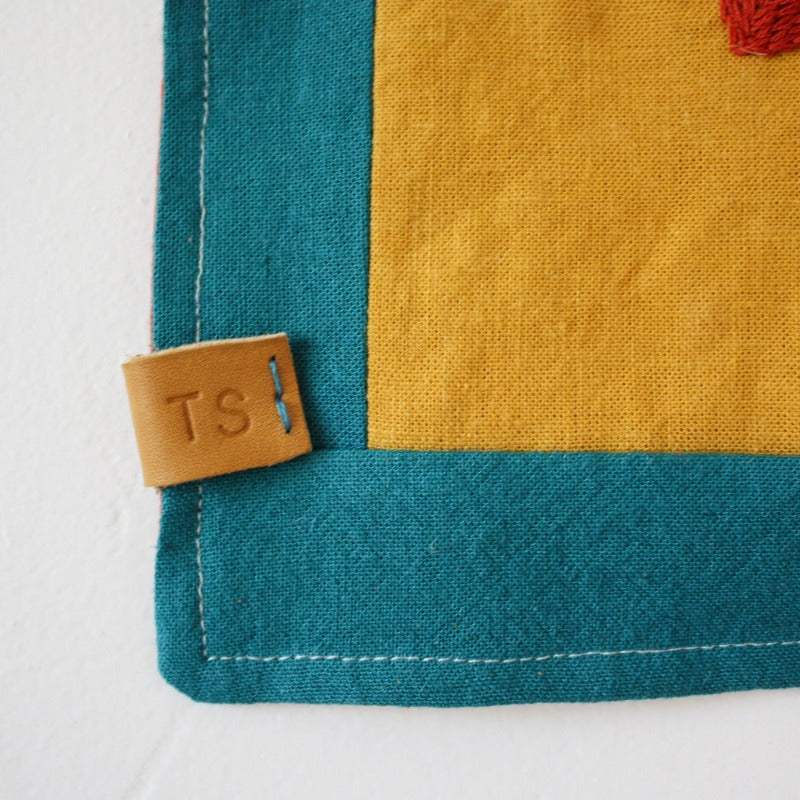 "Rays" Hand Applique and Embroidered Tapestry