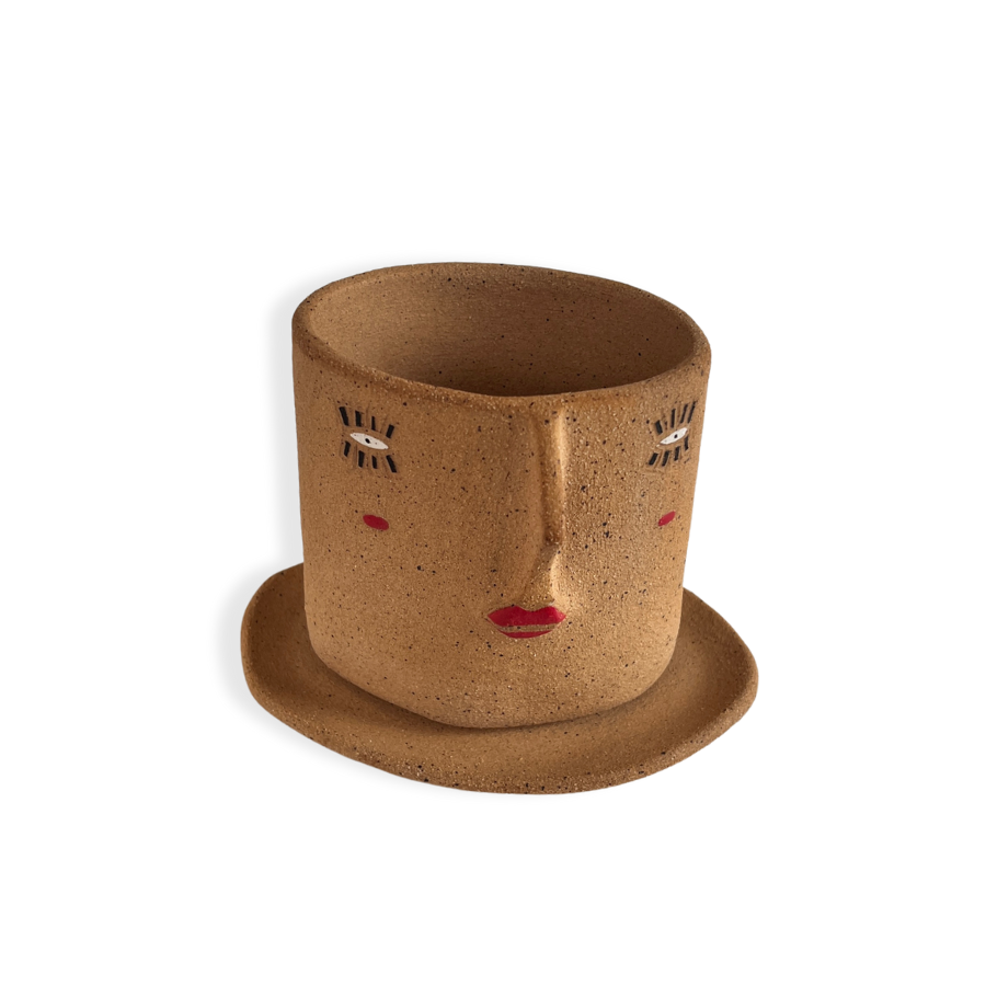 Bright-eyed Ceramic Planter