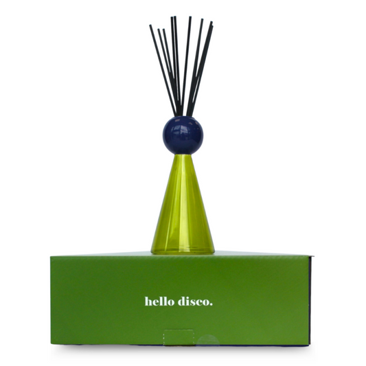 Disco Funky Glass Diffuser - Basil + Sweet Lime