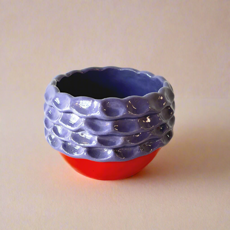 Exposed Coil Bowl in Periwinkle