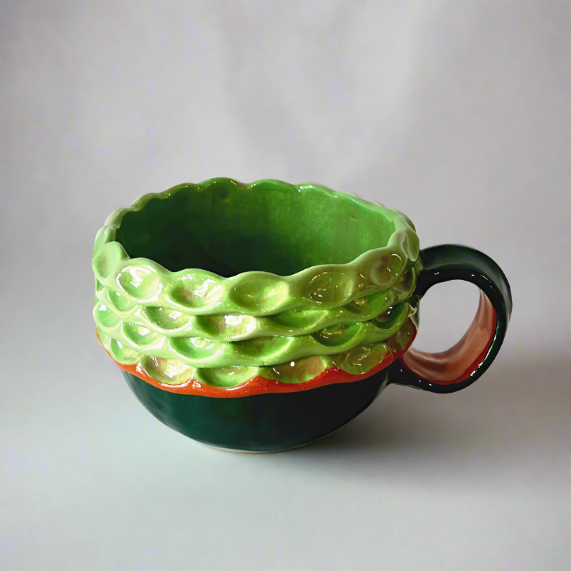 Exposed Coil Mug in Mint Green