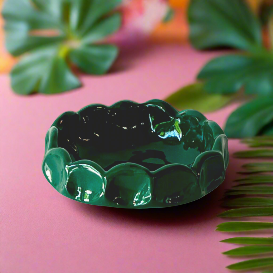 Exposed Coil Trinket Dish in Jungle