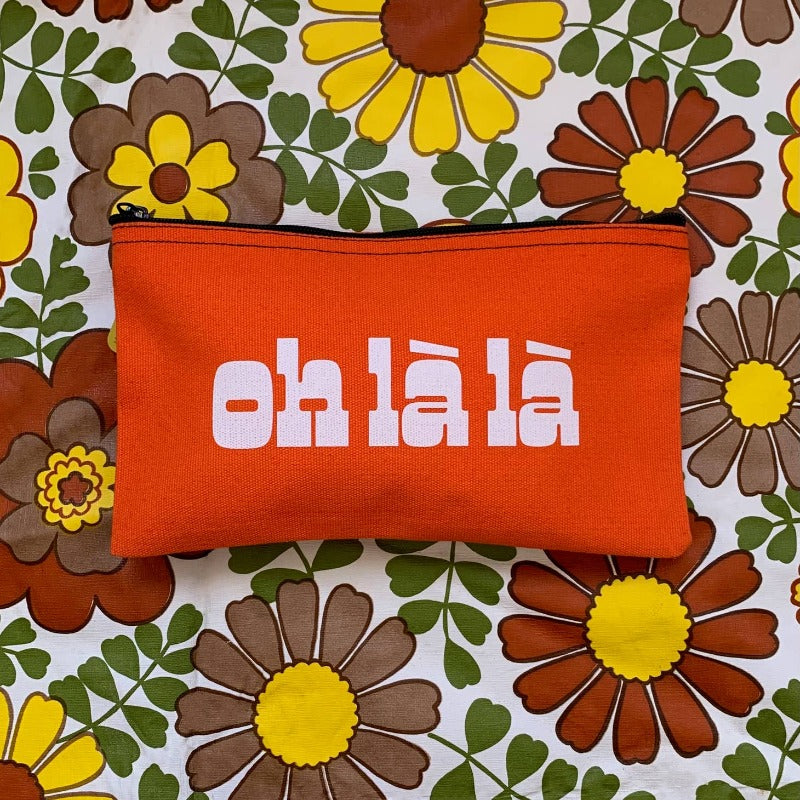 Oh là là -le in Orange | Travel Pouch