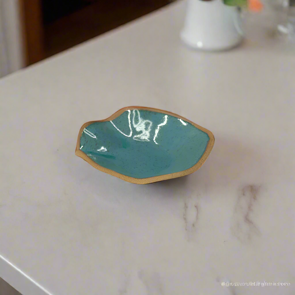 Small Ruffle Bowl | Jade Blue