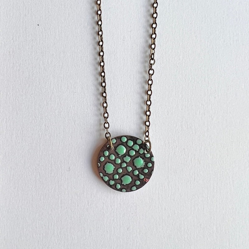 Colorful Reversible Circle | Necklace