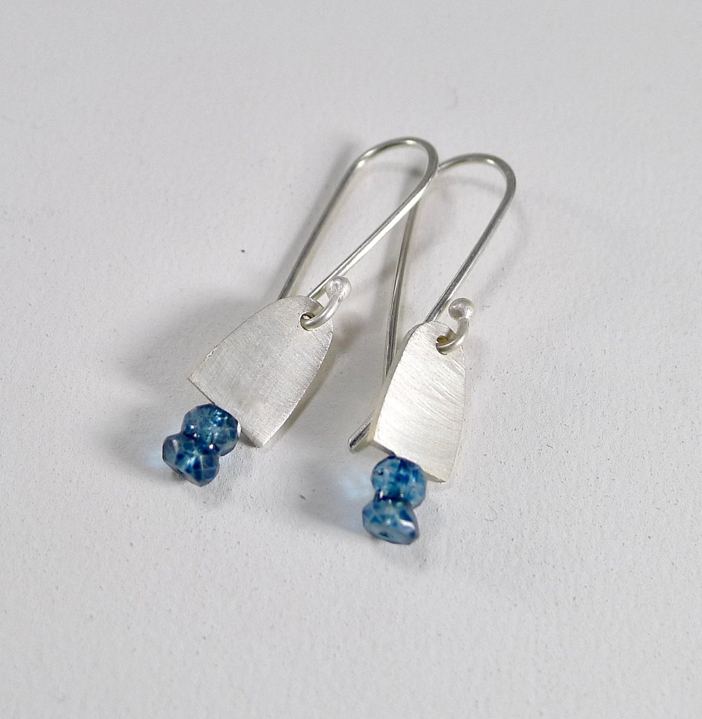 Silver Bell Topaz Earrings
