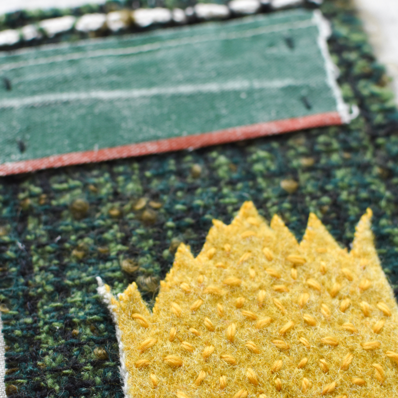 Untitled #7 | Vintage Fabric Collage