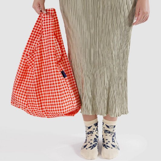 "The Standard" Reusable Tote - Red Gingham