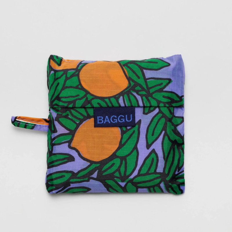 "The Standard" Reusable Tote - Orange/Periwinkle