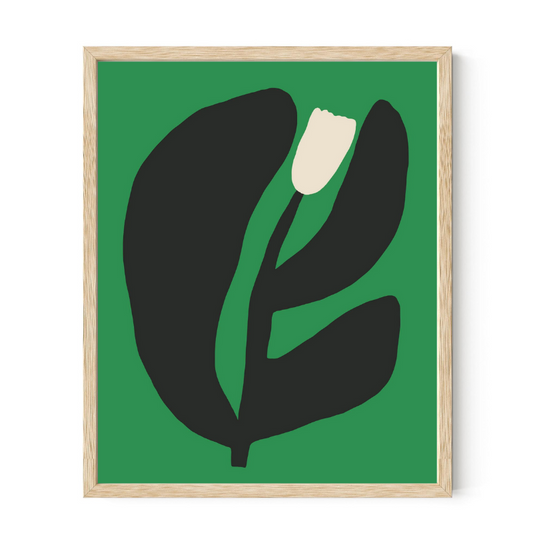 Tulip on Green | Giclee Print