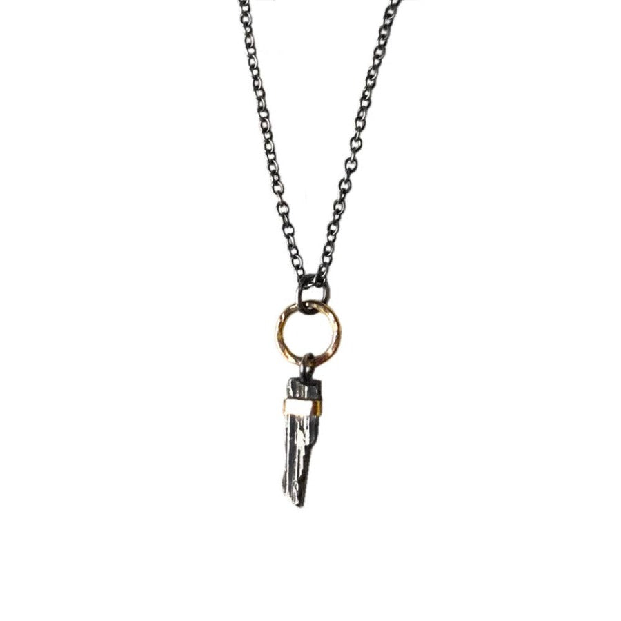 Tiny Tourmaline in Silver | Necklace