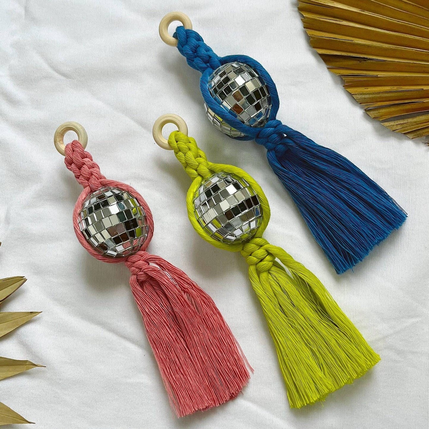 Disco Ball Car Charm