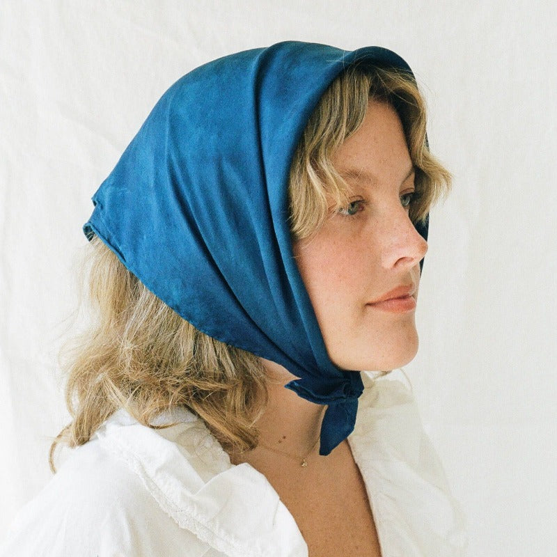 Indigo | Plant Dyed Silk Scarf