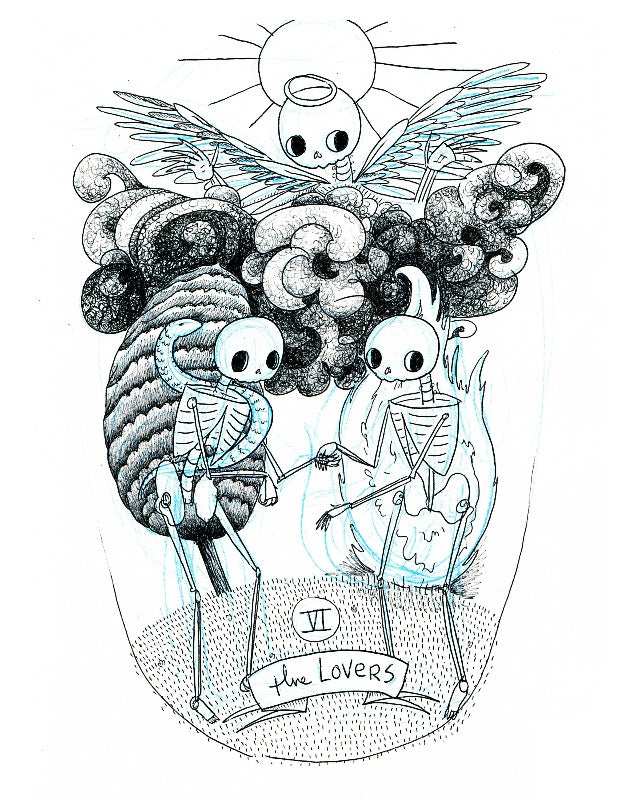 The Lovers Tarot | Art Print