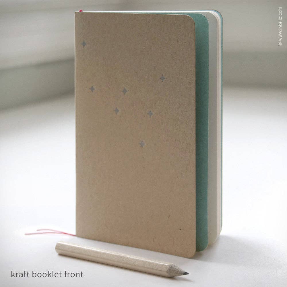 Silver Stars Pocket Notebook | Four Available Colors