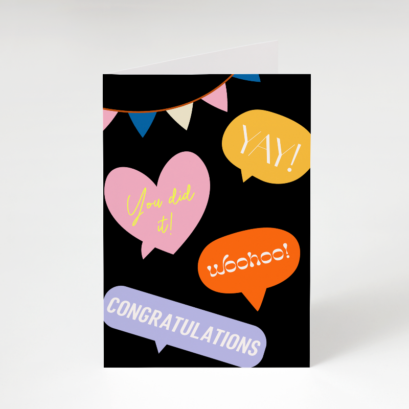 Woohoo & Congrats! | Card