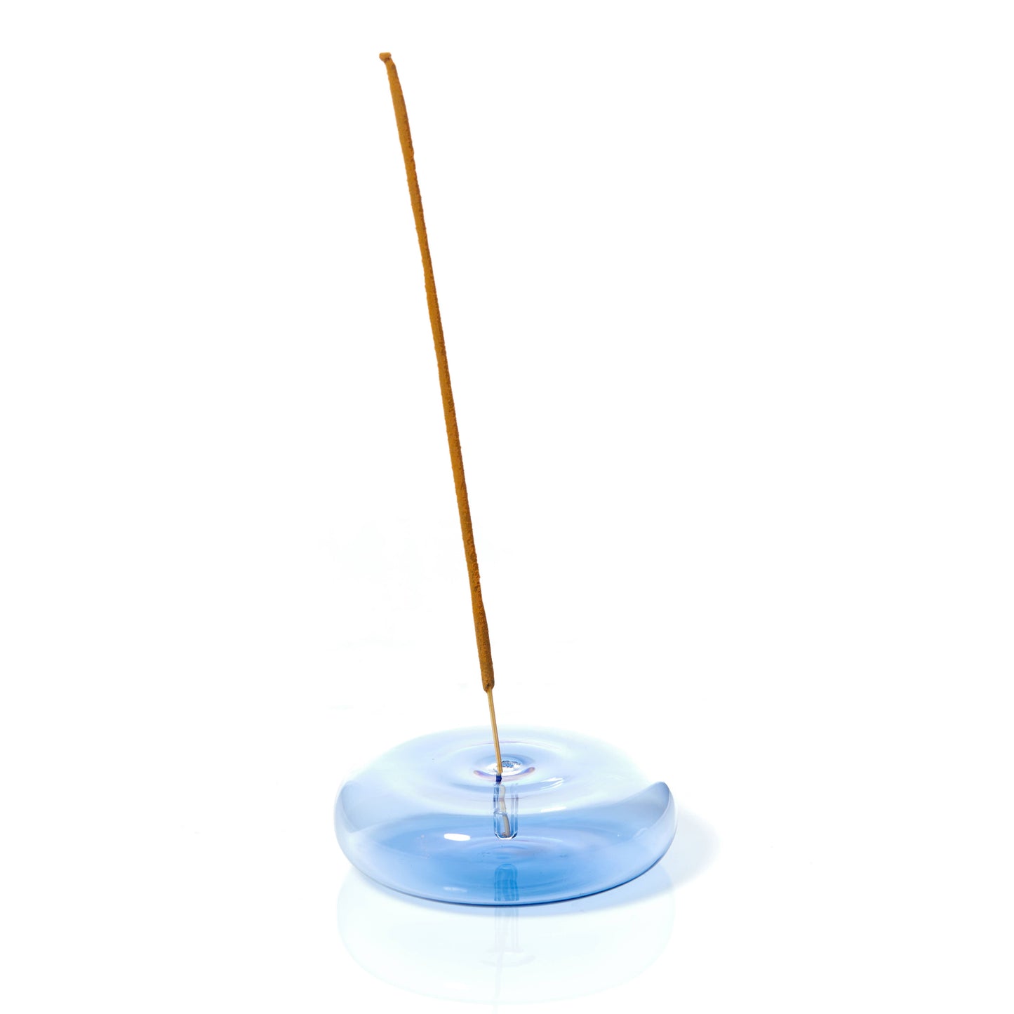 Blue Blown Glass Incense Holder