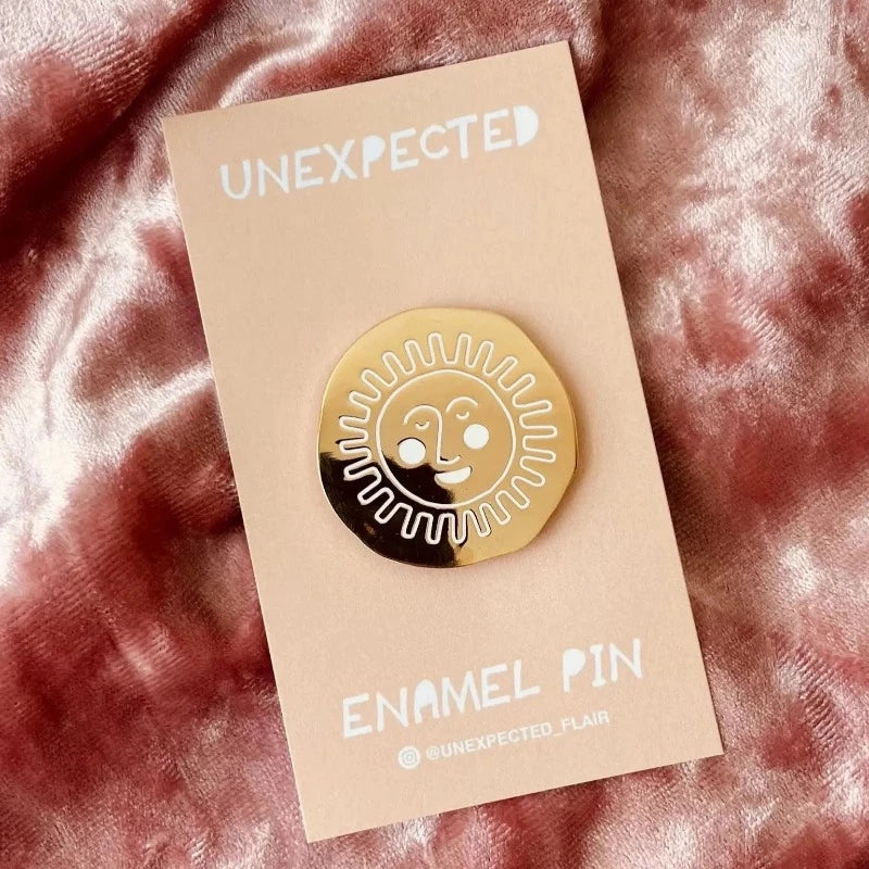 Smiley Sun | Enamel Pin