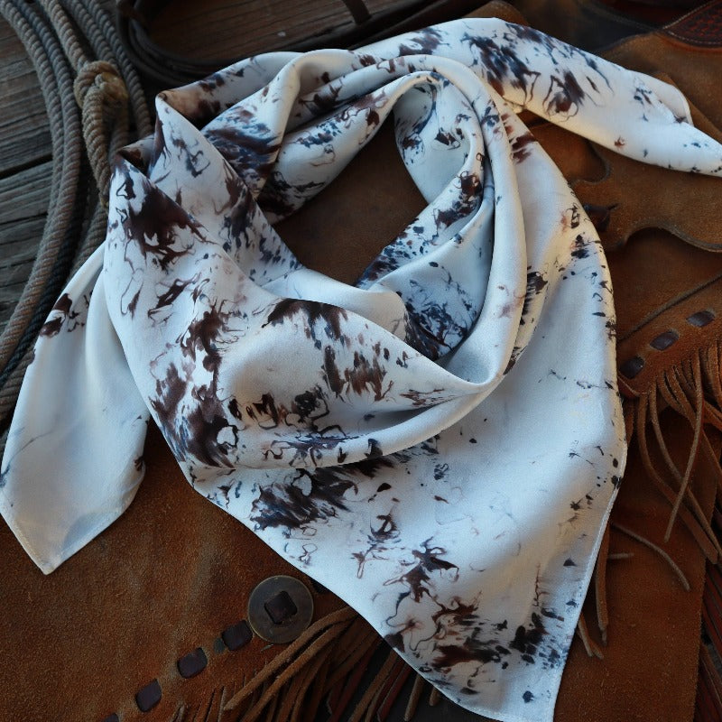 Brindle | Hand-Dyed Silk Scarf