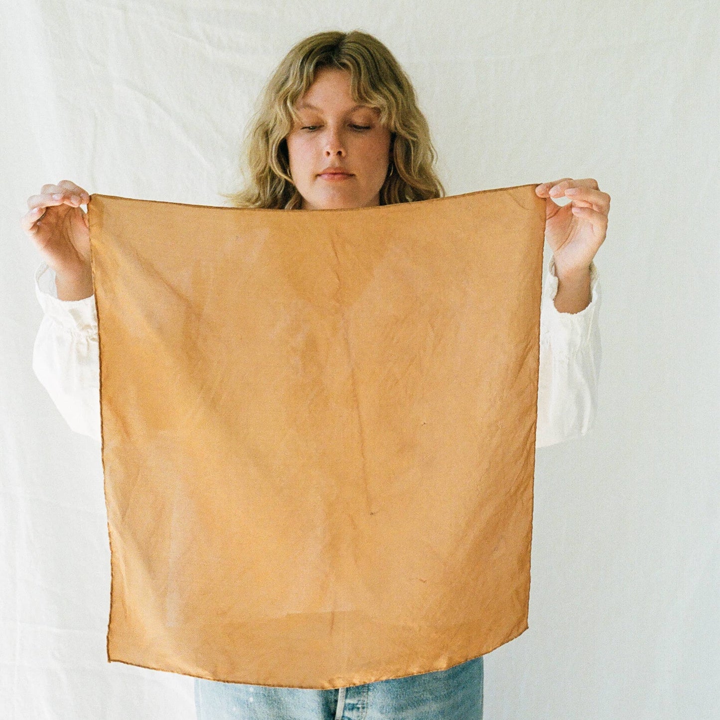 Rust | Plant Dyed Silk Scarf