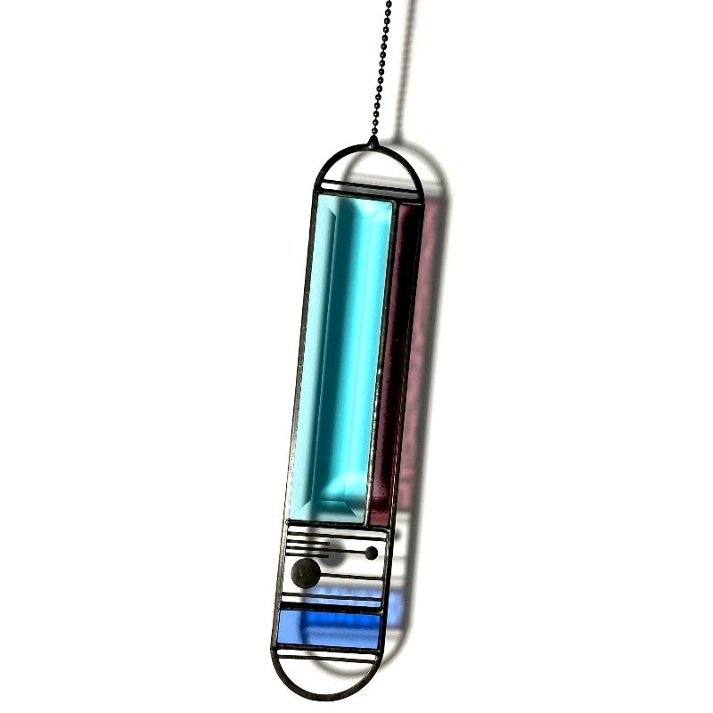 Plum & Azure Sunburst | Suncatcher