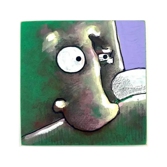 Green Monster Vol. 2 | Mixed Media on Woodblock