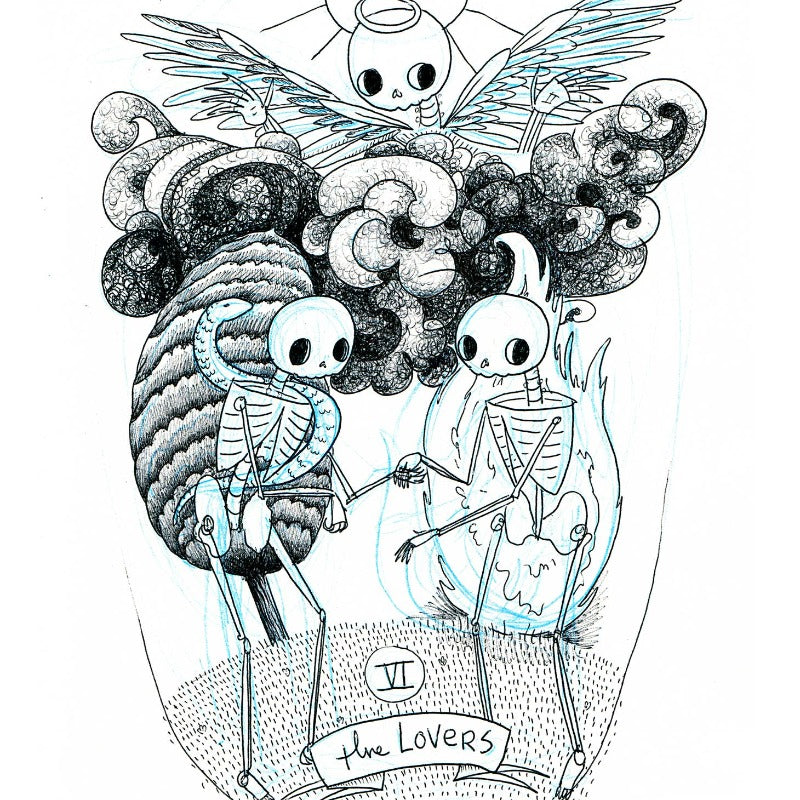 The Lovers Tarot | Art Print