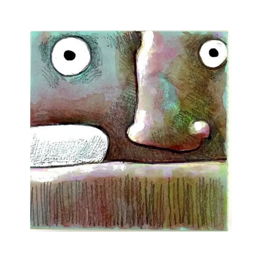 Humph | Mixed Media  on Wood Block