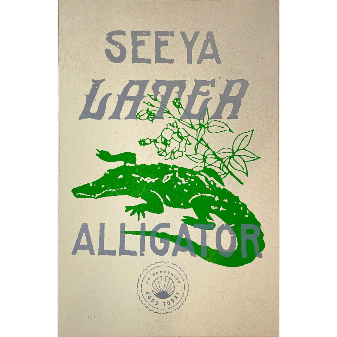 Later Alligator | Risograph Print
